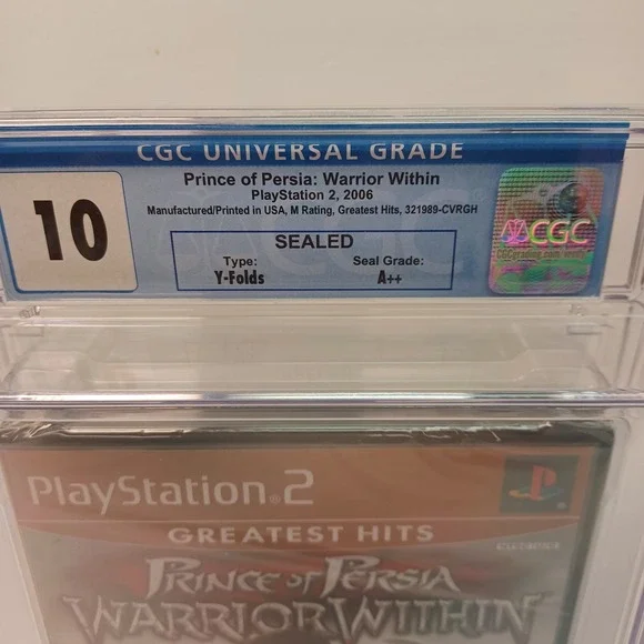 Prince of Persia 2 Warrior Within Greatest Hits CGC Graded 10 A++ Perfect 10